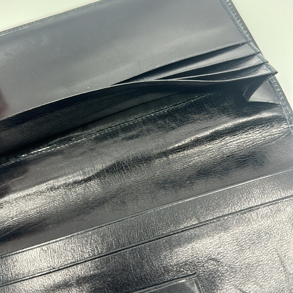 Nordstrom black crocodile leather wallet organizer - Picture 6 of 7